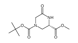 (S )-1-tert-butyl 3-methyl 5-oxopiperazine-1,3-dicarboxylate Structure