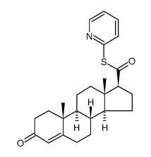 S-(2-pyridyl)-androst-4-ene-3-one-17β-thiocarboxylate Structure