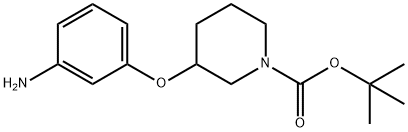 tert-butyl 3-(3-aminophenoxy)piperidine-1-carboxylate Structure