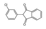 2-(3-chlorophenyl)indene-1,3-dione结构式