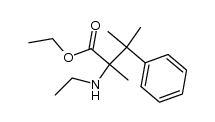 2-(Ethylamino)-2,3-dimethyl-3-phenylbutansaeure-ethylester结构式