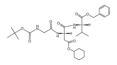 Boc-Gly-Asp(OcHex)-Val-OBzl Structure