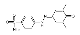 4-[2-(3,5-dimethyl-4-oxocyclohexa-2,5-dien-1-ylidene)hydrazinyl]benzenesulfonamide Structure