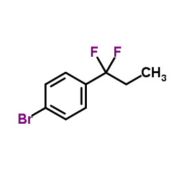 1-Bromo-4-(1,1-difluoropropyl)benzene Structure