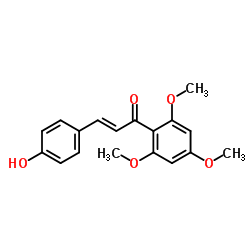 3-(4-HYDROXYPHENYL)-1-(2,4,6-TRIMETHOXYPHENYL)-2-PROPEN-1-ONE Structure