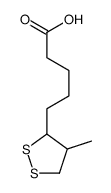 5-(4-methyldithiolan-3-yl)pentanoic acid Structure