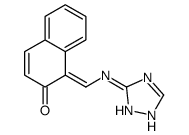 1-[(E)-(1H-1,2,4-Triazol-3-ylimino)methyl]-2-naphthol Structure