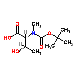 Boc-N-Me-D-Thr-OH结构式