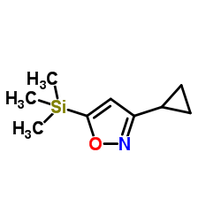 3-Cyclopropyl-5-(trimethylsilyl)-1,2-oxazole Structure