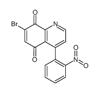 7-bromo-4-(2-nitrophenyl)quinoline-5,8-dione Structure