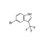 5-Bromo-3-(trifluoromethyl)-1H-indole Structure