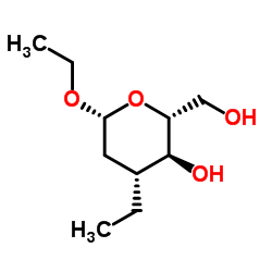 ba-arabino-Hexopyranoside, ethyl 2,3-dideoxy-3-ethyl- (9CI)结构式