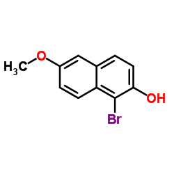 1-Bromo-6-methoxy-2-naphthol Structure