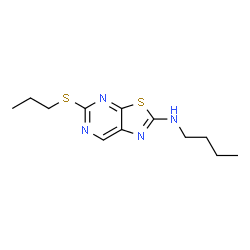 2-(Butylamino)-5-(propylthio)thiazolo[5,4-d]pyrimidine structure