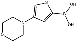 4-(Morpholino)thiophene-2-boronic acid结构式