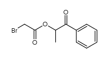 2-(2-bromoacetoxy)-1-phenylpropanone Structure