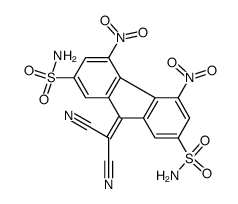 9-(dicyanomethylidene)-4,5-dinitrofluorene-2,7-disulfonamide Structure