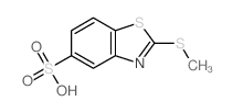 5-Benzothiazolesulfonicacid, 2-(methylthio)-结构式