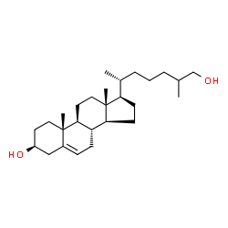 Cholest-5-ene-3beta,26-diol structure