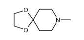 8-Methyl-1,4-dioxa-8-azoniaspiro[4.5]decan Structure