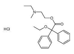 2-(2-ethoxy-2,2-diphenylacetyl)oxyethyl-ethyl-methylazanium,chloride结构式