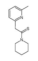 Piperidine,1-[2-(6-methyl-2-pyridinyl)-1-thioxoethyl]- (9CI)结构式