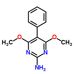 4,6-Dimethoxy-5-phenyl-2-pyrimidinamine结构式