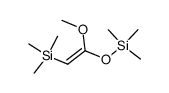 [1-methoxy-2-(trimethylsilyl)vinyloxy]trimethylsilane Structure