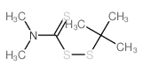 Carbamo(dithioperoxo)thioicacid, N,N-dimethyl-, 1,1-dimethylethyl ester结构式