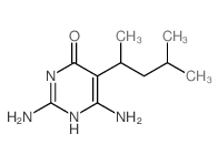 2,6-diamino-5-(4-methylpentan-2-yl)-1H-pyrimidin-4-one Structure