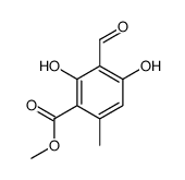 2,4-Dihydroxy-3-formyl-6-methylbenzoic acid methyl ester结构式