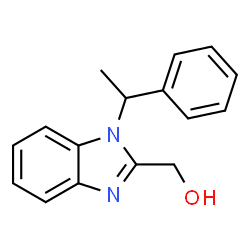 (1-(1-phenylethyl)-1H-benzo[d]imidazol-2-yl)methanol Structure