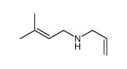 3-methyl-N-prop-2-enylbut-2-en-1-amine Structure