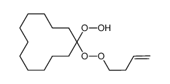 1-[(3-butenyl)dioxy]cyclododecyl hydroperoxide结构式