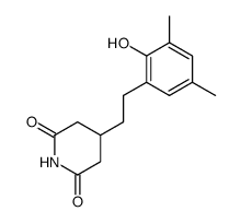 4-(2-hydroxy-3,5-dimethyl-phenethyl)-piperidine-2,6-dione Structure