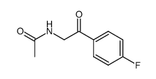 N-(2-(4-fluorophenyl)-2-oxoethyl)acetamide Structure