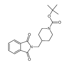 N-(1-tert-butoxycarbonylpiperidin-4-ylmethyl)phthalimide Structure