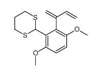 2-(2-buta-1,3-dien-2-yl-3,6-dimethoxyphenyl)-1,3-dithiane Structure