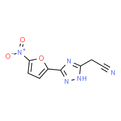 2-(3-(5-NITROFURAN-2-YL)-1H-1,2,4-TRIAZOL-5-YL)ACETONITRILE picture