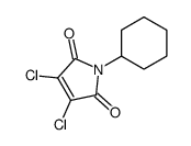 3,4-dichloro-1-cyclohexylpyrrole-2,5-dione Structure