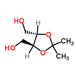 2,3-O-isopropylidene-L-threitol Structure