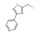 5-(氯甲基)-3-(吡啶-4-基)-1,2,4-恶二唑结构式