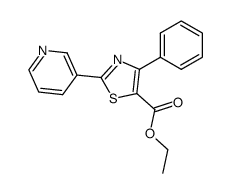 ethyl 4-phenyl-2-(pyridin-3-yl)thiazole-5-carboxylate结构式