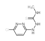 1-[(6-chloropyridazin-3-yl)amino]-3-methyl-thiourea structure