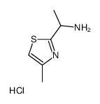 1-(4-methyl-1,3-thiazol-2-yl)ethanamine,hydrochloride structure