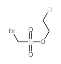 Methanesulfonic acid, bromo-, 2-chloroethyl ester结构式