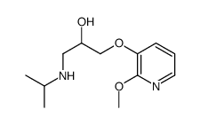 1-(2-methoxypyridin-3-yl)oxy-3-(propan-2-ylamino)propan-2-ol Structure