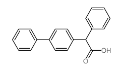 2-phenyl-2-(4-phenylphenyl)acetic acid structure