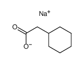 sodium cyclohexylethanoate Structure