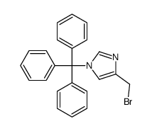 4-(bromomethyl)-1-trityl-1H-imidazole结构式